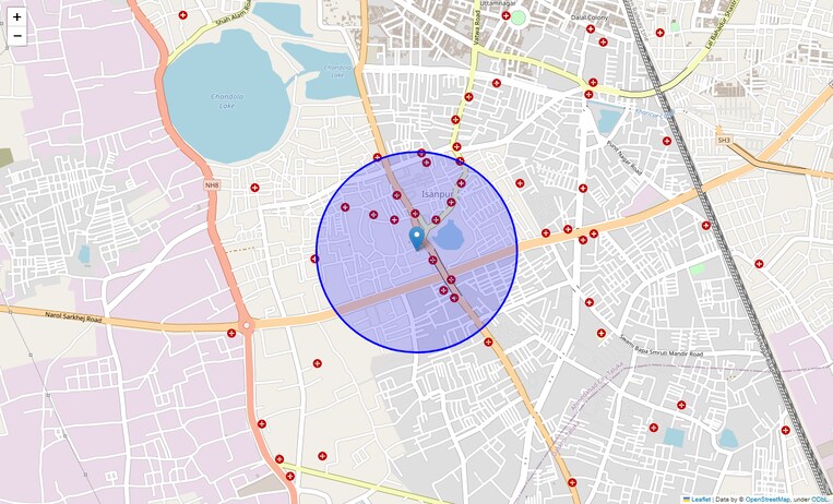 Location Map of Isanpur