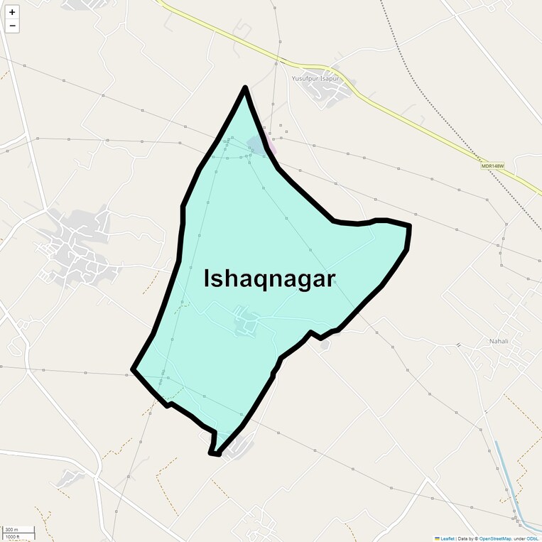 Location Map of Ishaqnagar