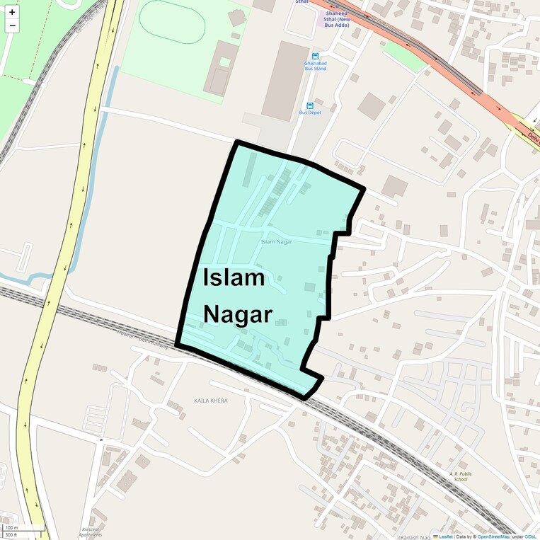 Location Map of Islam Nagar
