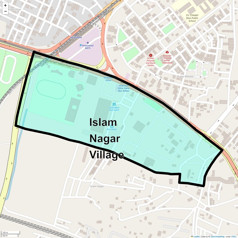 Location Map of Islam Nagar Village