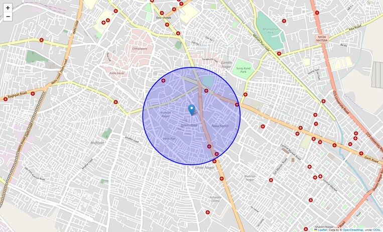 Location Map of Islamabad