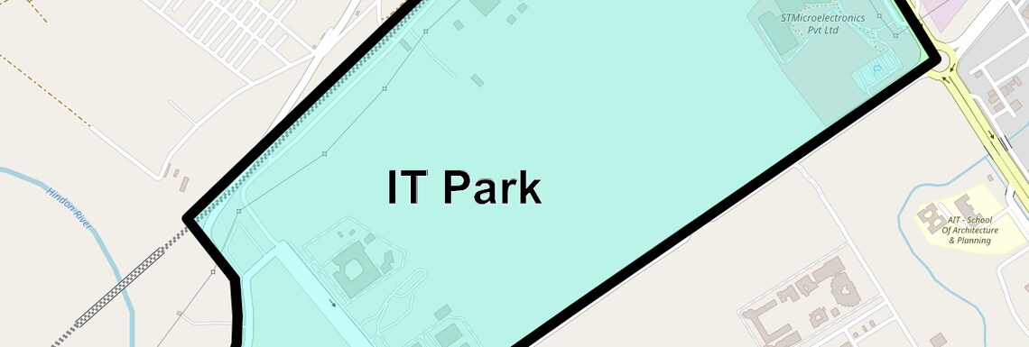 Location Map of It Park, Greater Noida