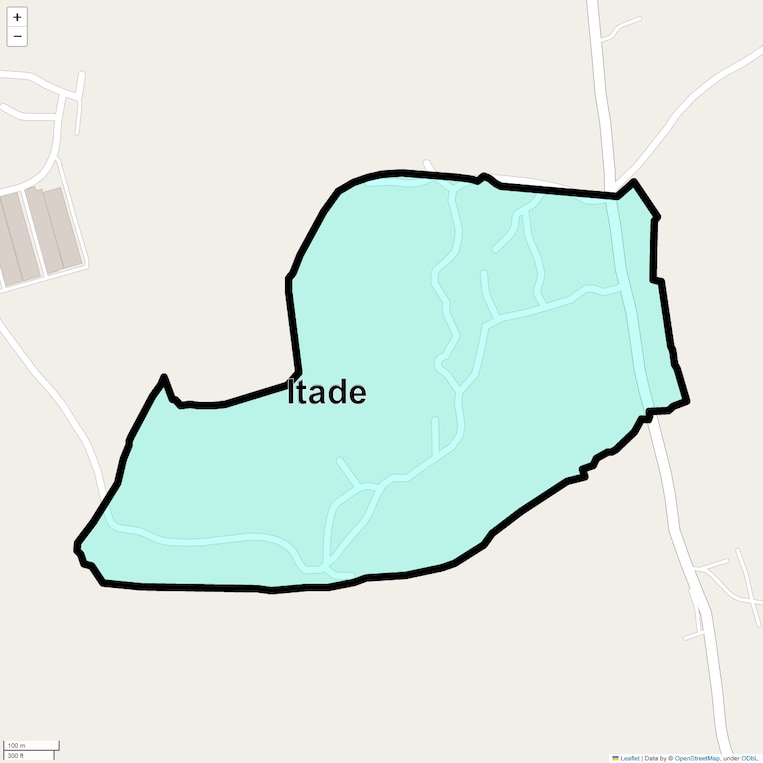 Location Map of Itade