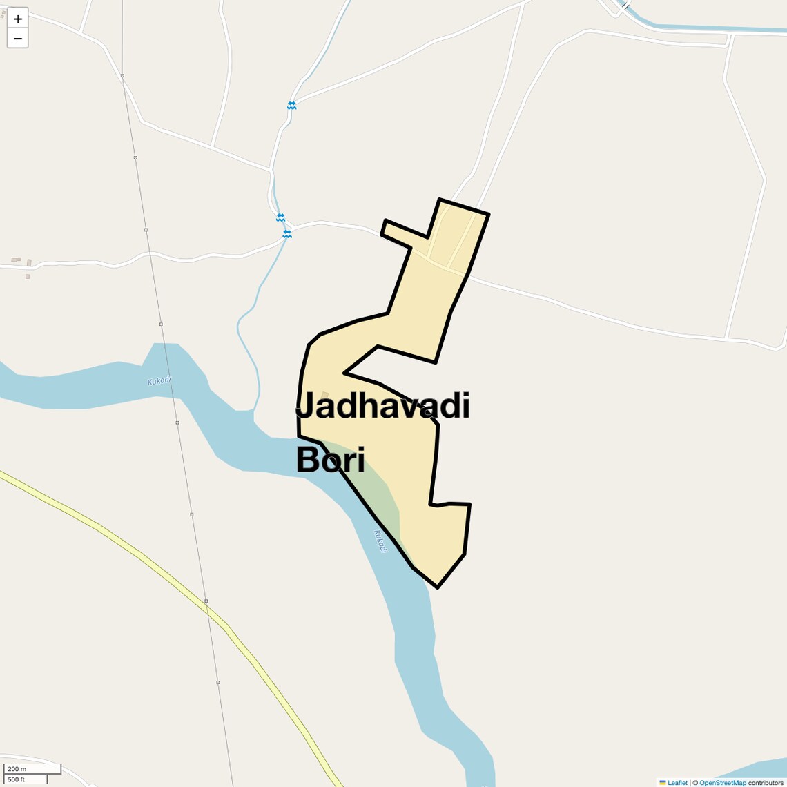 Location Map of Jadhavadi Bori, Pune