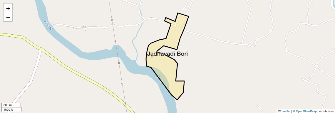 Location Map of Jadhavadi Bori, Pune