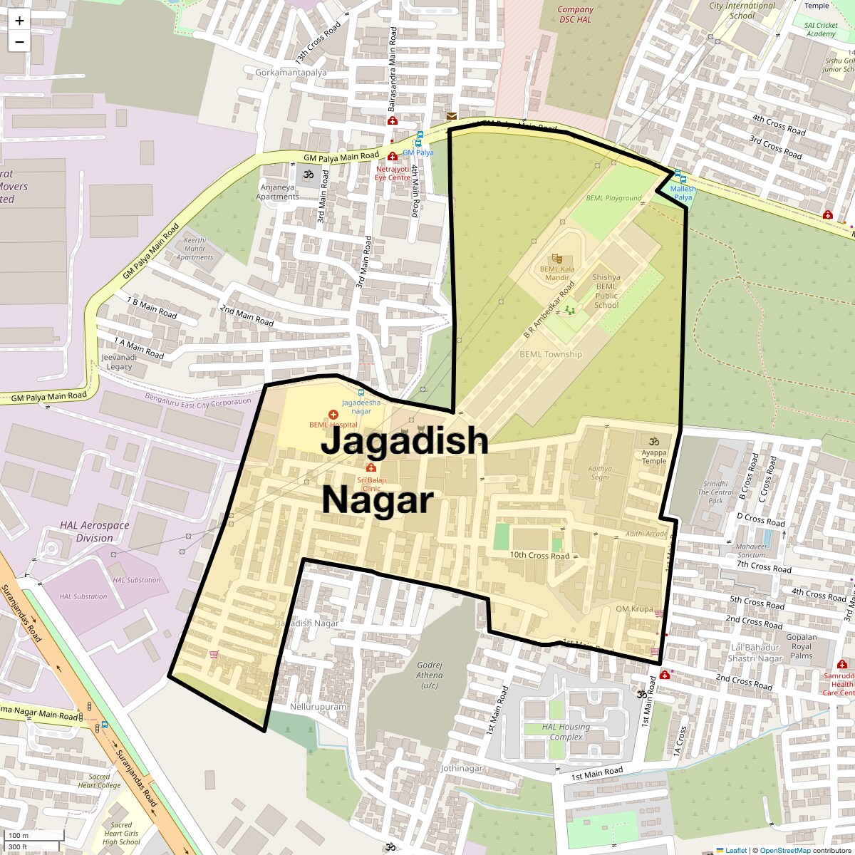 Check Time Travel of Jagadish Nagar, Bangalore