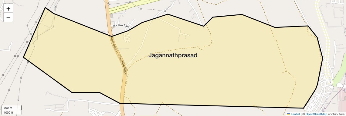 Location Map of Jagannathprasad, Bhubaneswar