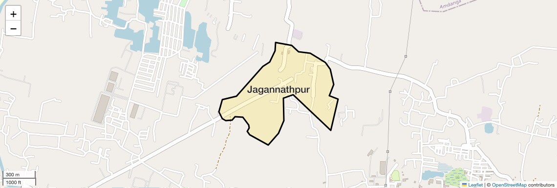 Location Map of Jagannathpur, Kolkata