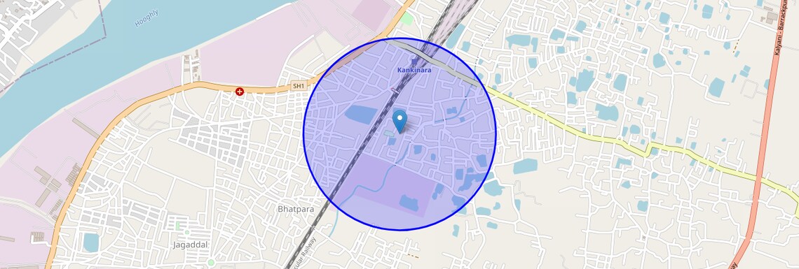 Location Map of Jagatdal, Kolkata