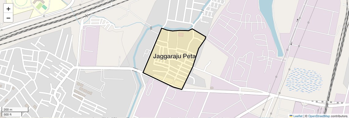 Location Map of Jaggaraju Peta, Vizag