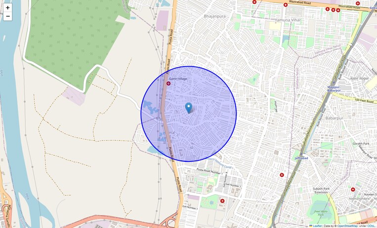 Location Map of Jagjeet Nagar