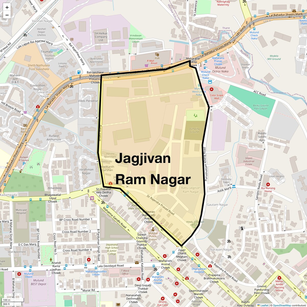 Check Time Travel of Jagjivan Ram Nagar, Mumbai