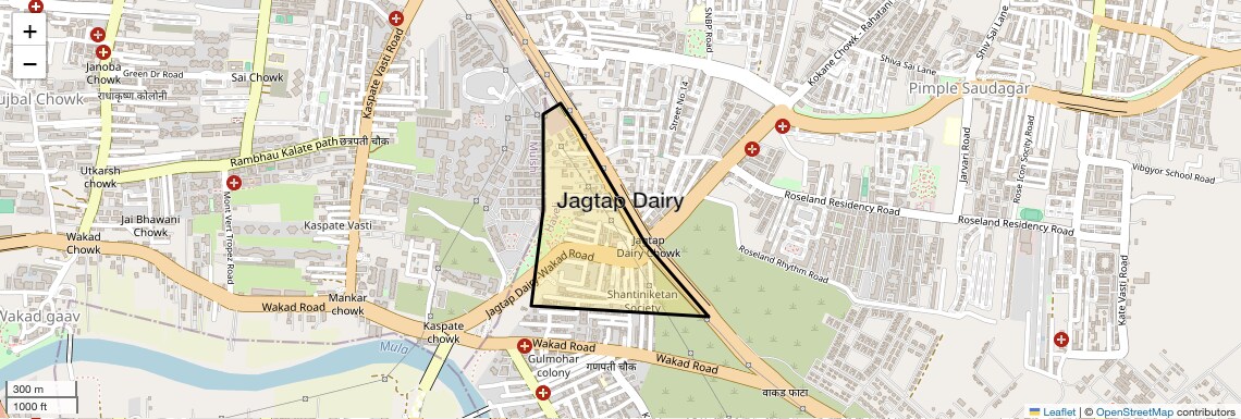 Location Map of Jagtap Dairy, Pune