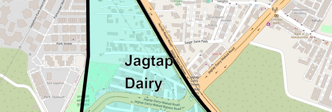 Location Map of Jagtap Dairy, Pune