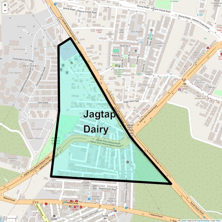 Location Map of Jagtap Dairy