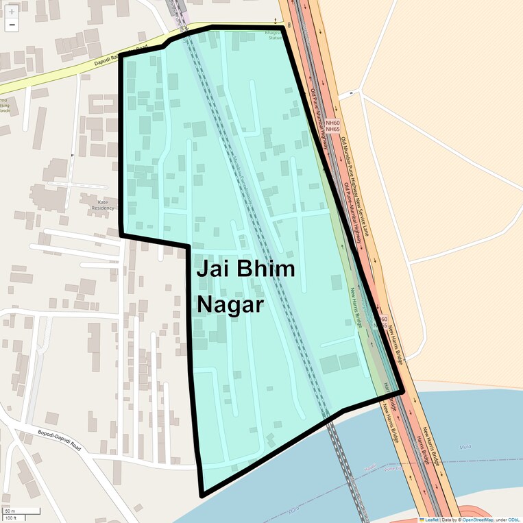 Location Map of Jai Bhim Nagar