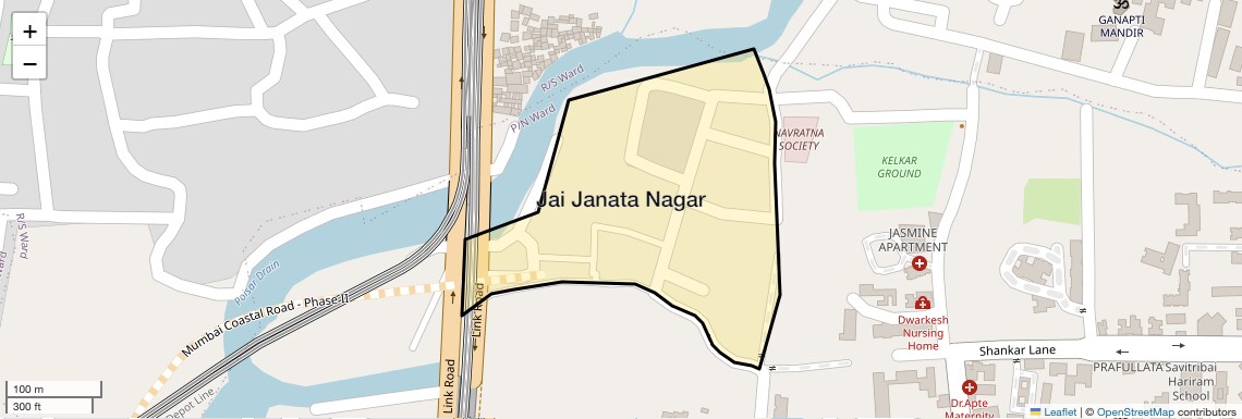 Location Map of Jai Janata Nagar, Mumbai