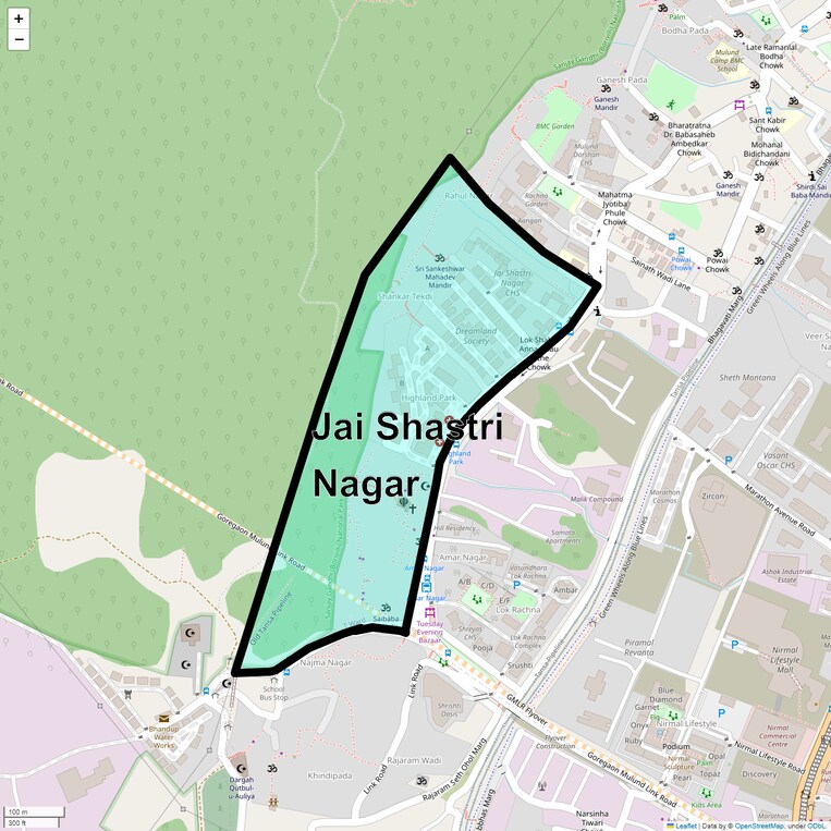 Location Map of Jai Shastri Nagar