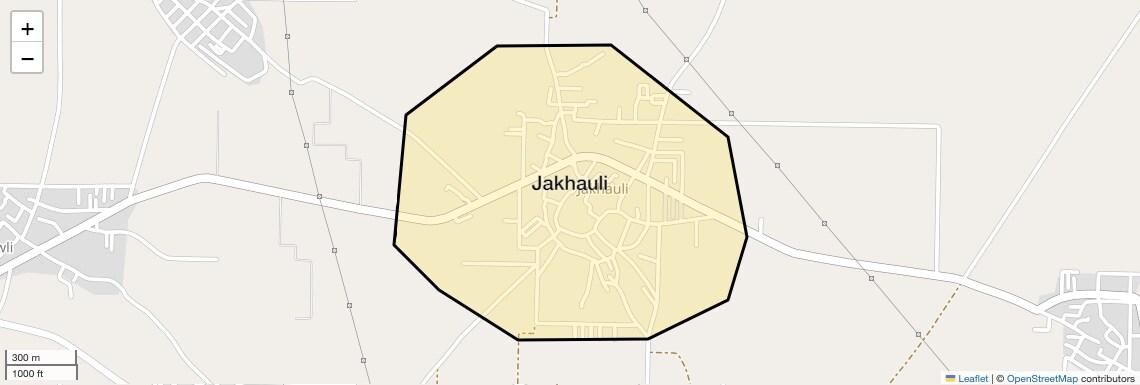 Location Map of Jakhauli, Sonipat