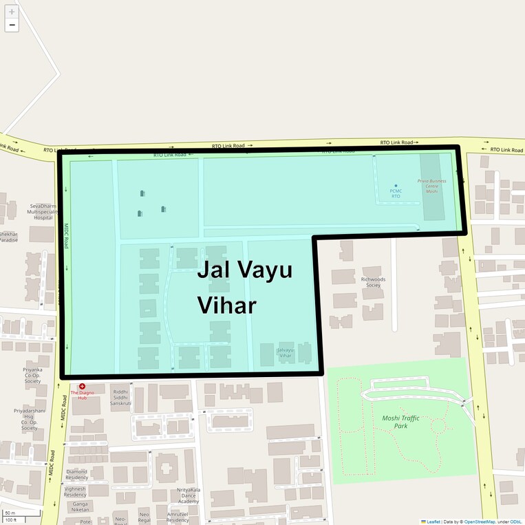 Location Map of Jal Vayu Vihar