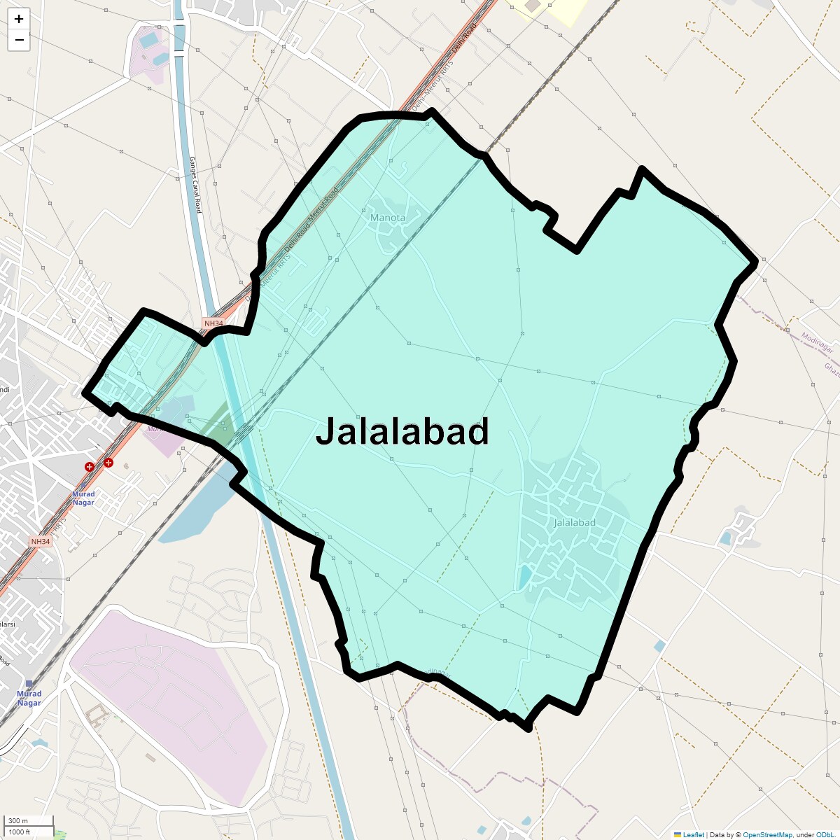 Jalalabad Map
