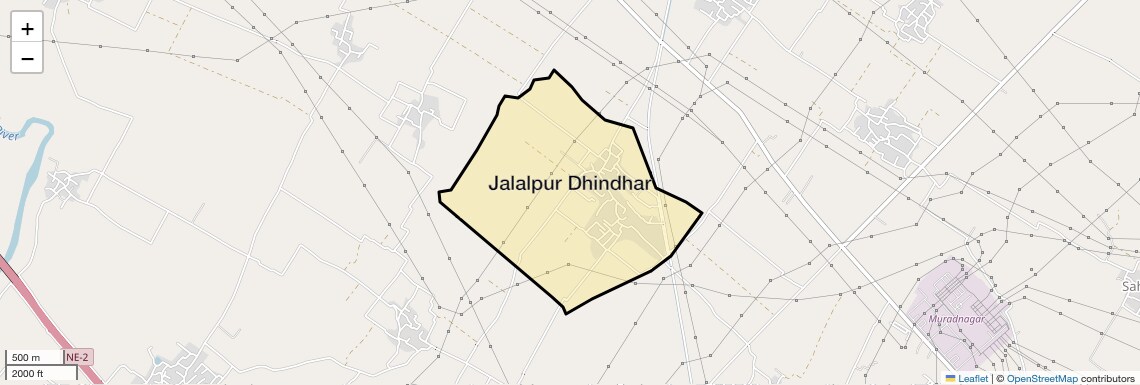 Location Map of Jalalpur Dhindhar, Ghaziabad