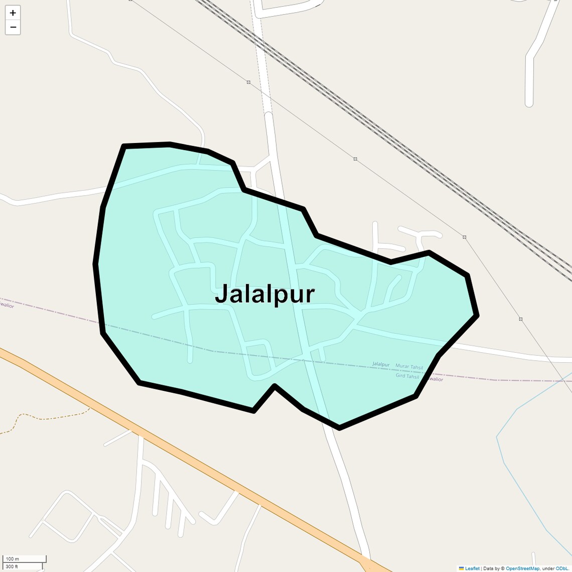 Location Map of Jalalpur, Patna