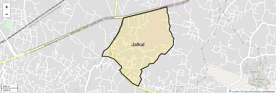 Location Map of Jalkal, Kolkata