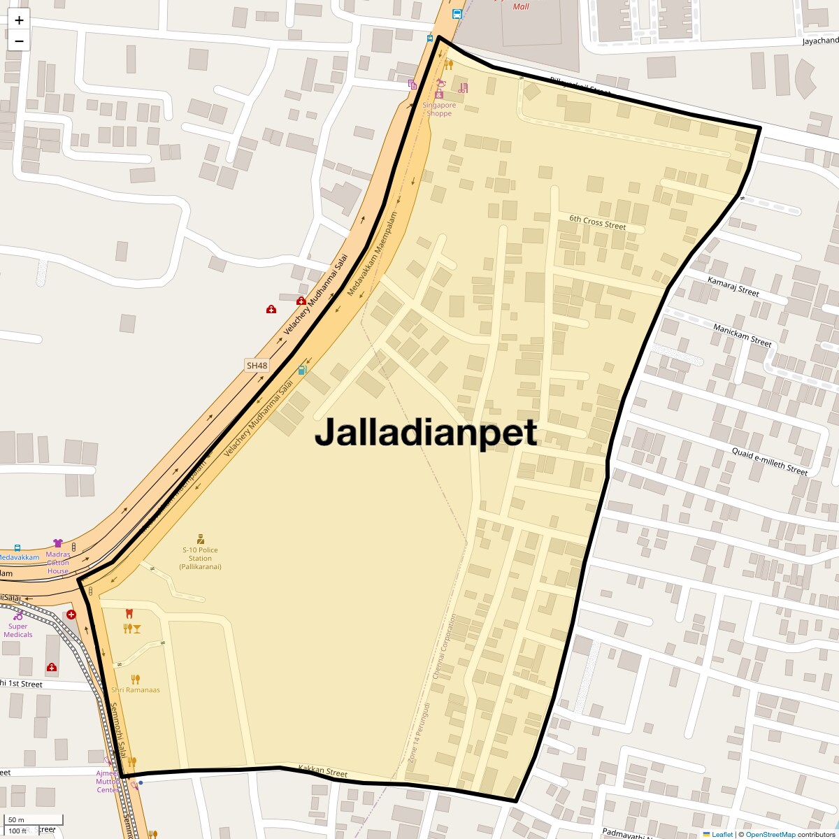 Check Time Travel of Jalladianpet, Chennai