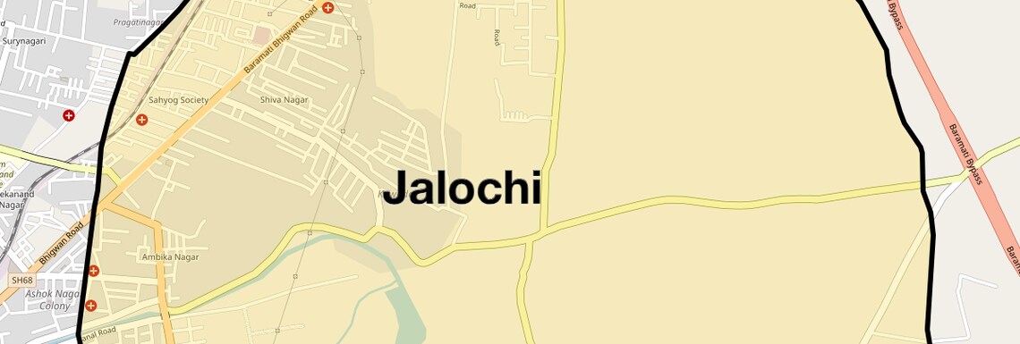 Location Map of Jalochi, Pune