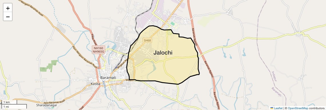 Location Map of Jalochi, Pune