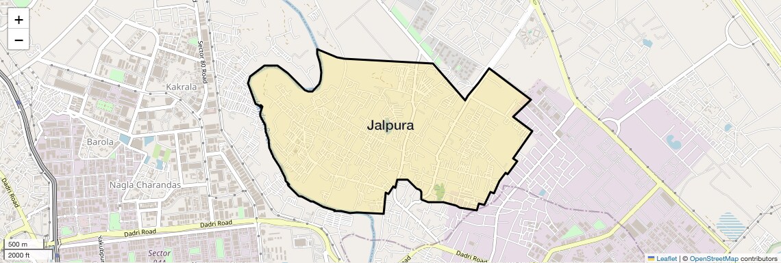 Location Map of Jalpura, Greater Noida