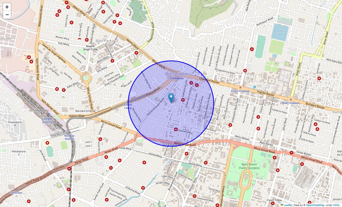 Location Map of Jalupura, Jaipur