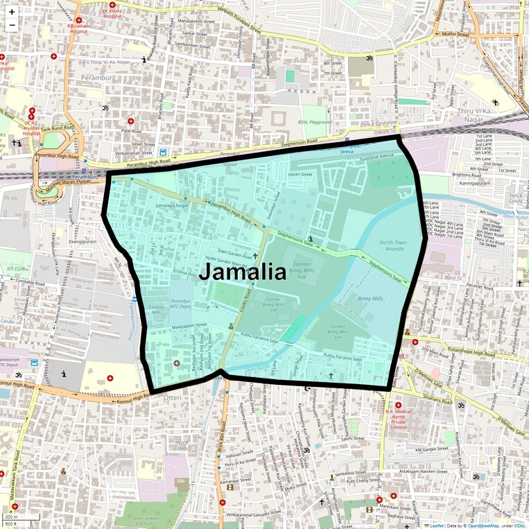 Location Map of Jamalia