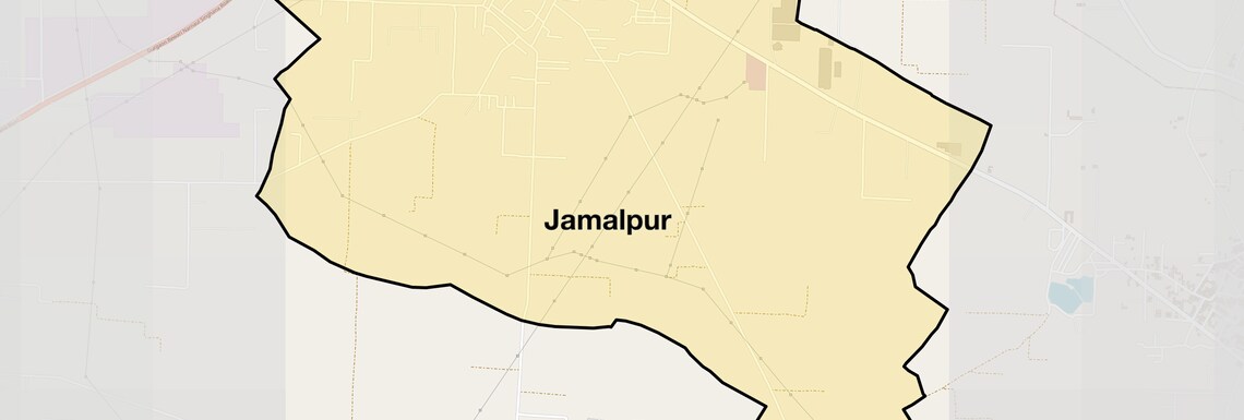 Location Map of Jamalpur, Gurgaon