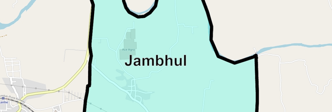 Location Map of Jambhul, Pune
