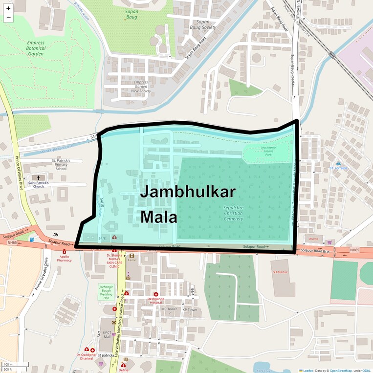 Location Map of Jambhulkar Mala