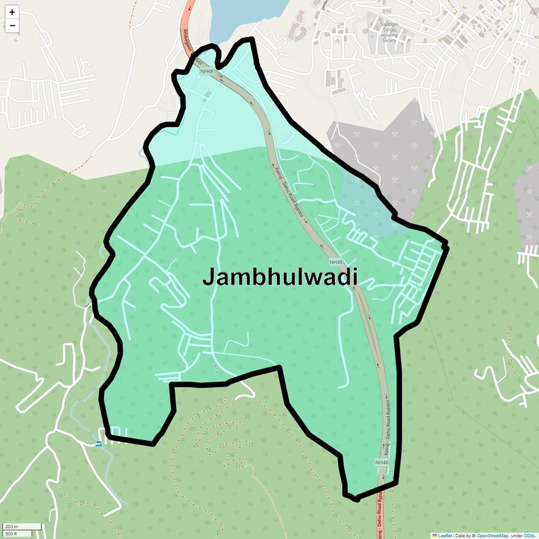 Location Map of Jambhulwadi