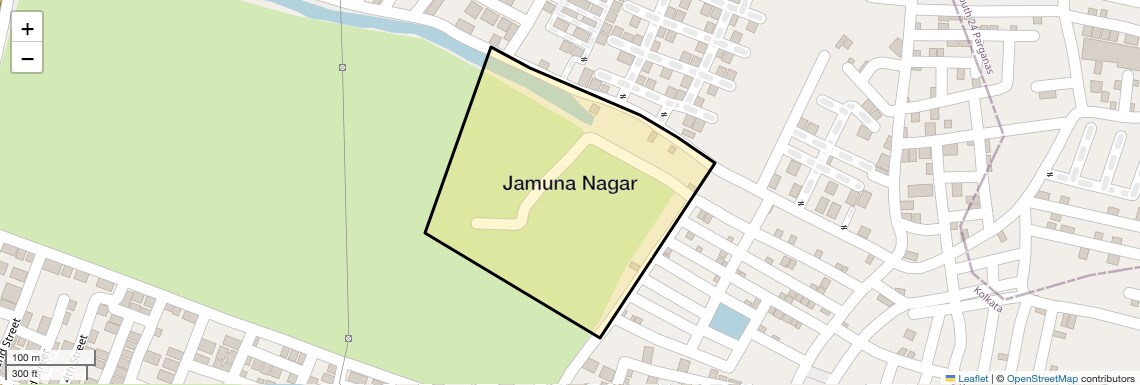 Location Map of Jamuna Nagar, Kolkata