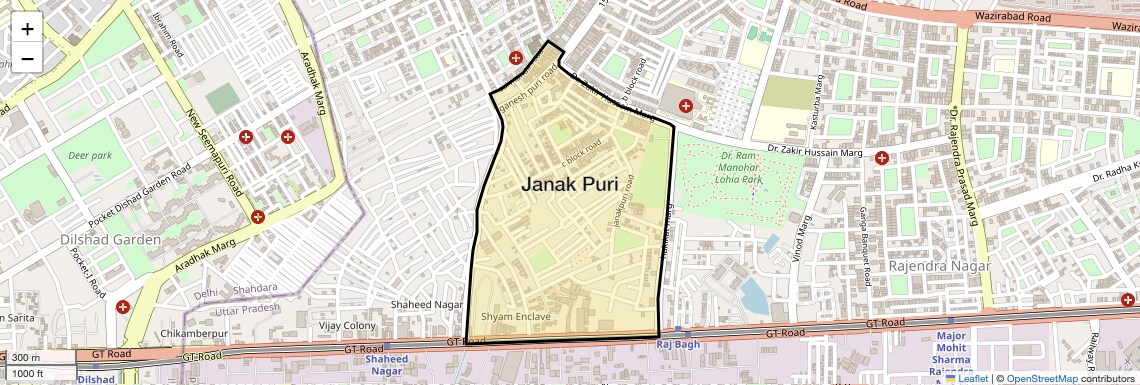 Check Time Travel of Janak Puri, Ghaziabad