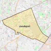 Janakpuri Map