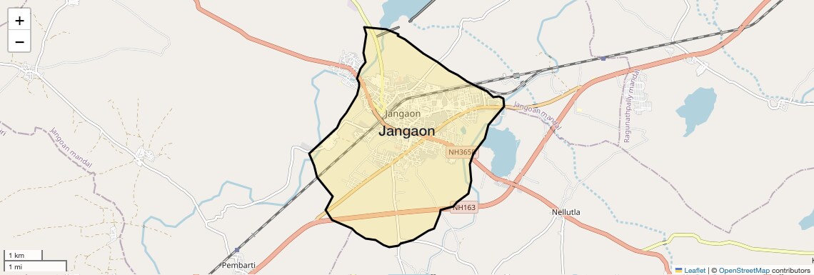 Jangaon Map