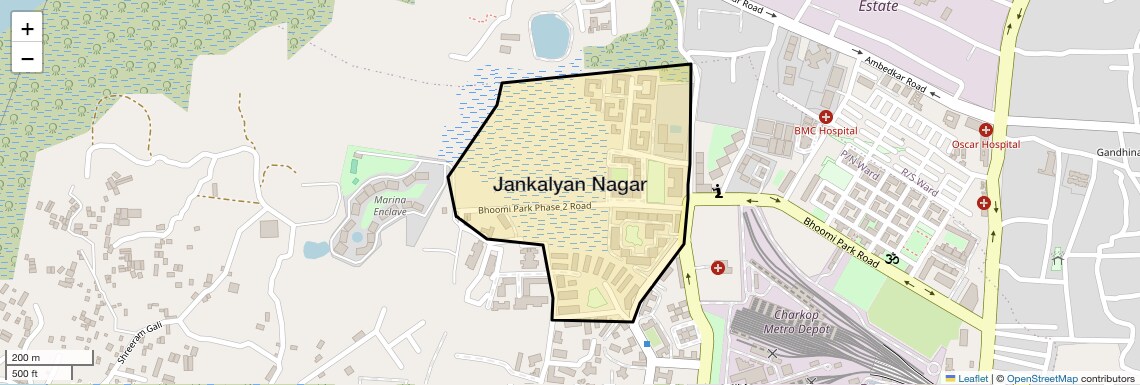 Location Map of Jankalyan Nagar, Mumbai