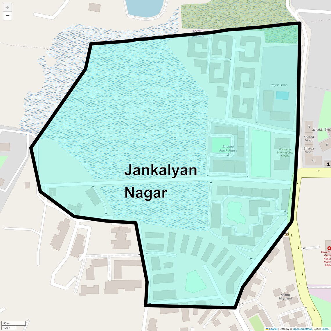 Location Map of Jankalyan Nagar, Mumbai