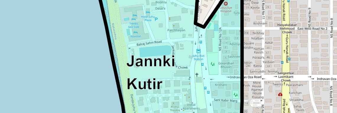 Location Map of Jannki Kutir, Mumbai