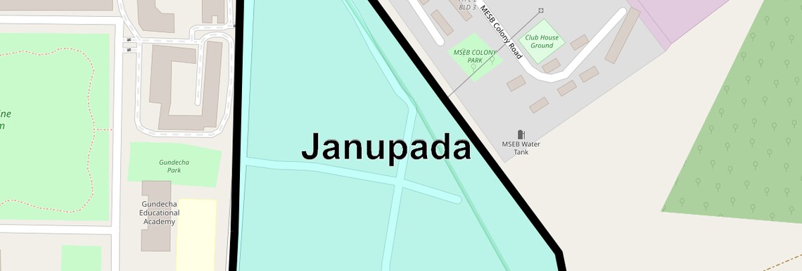 Location Map of Janupada, Mumbai