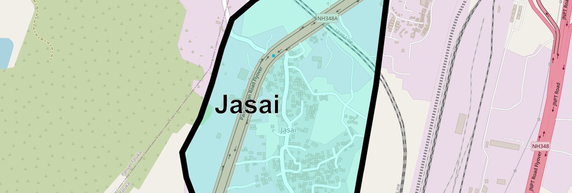Location Map of Jasai, Navi Mumbai