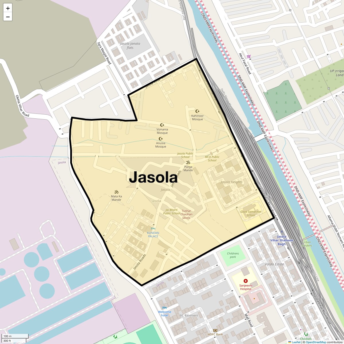 Check Time Travel of Jasola, Delhi