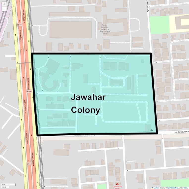 Location Map of Jawahar Colony