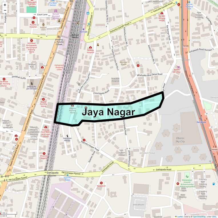 Location Map of Jaya Nagar